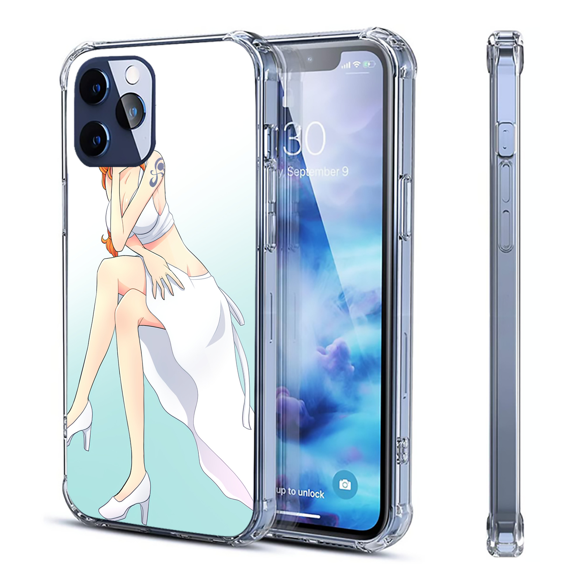 （画像用） ワンピース ONE PIECE 【iPhone 12シリーズ対応】透明スマホケース（クリアソフトケース）